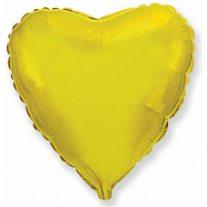 Сердце золотой металлик 45 см.